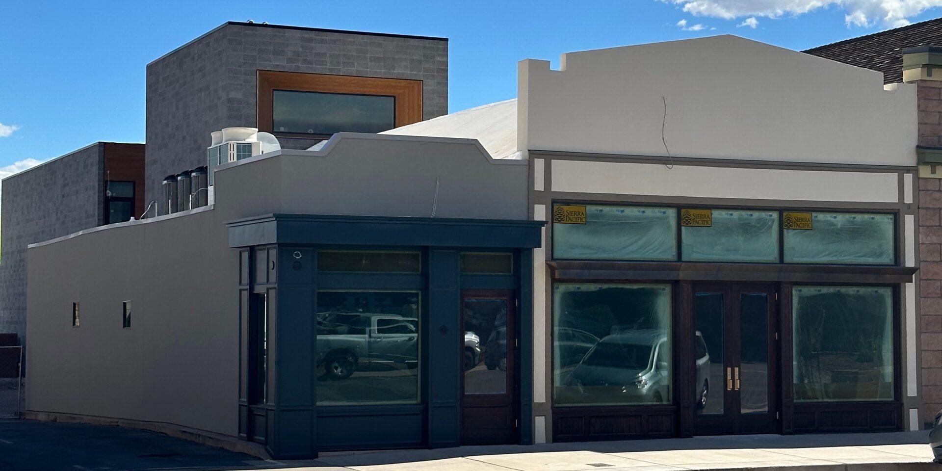 IMG_5396 Nelson Mathis Mercantile building with metallic touches created by Coppertop Metals.