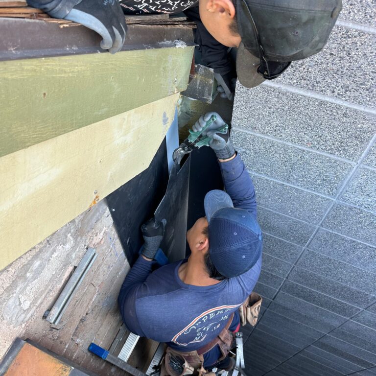 Nelson Mathis Mercantile building with metallic touches created by Coppertop Metals.