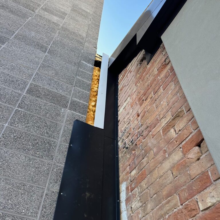 Nelson Mathis Mercantile building with metallic touches created by Coppertop Metals.