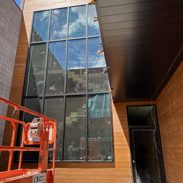 Nelson Mathis Mercantile building with metallic touches created by Coppertop Metals.