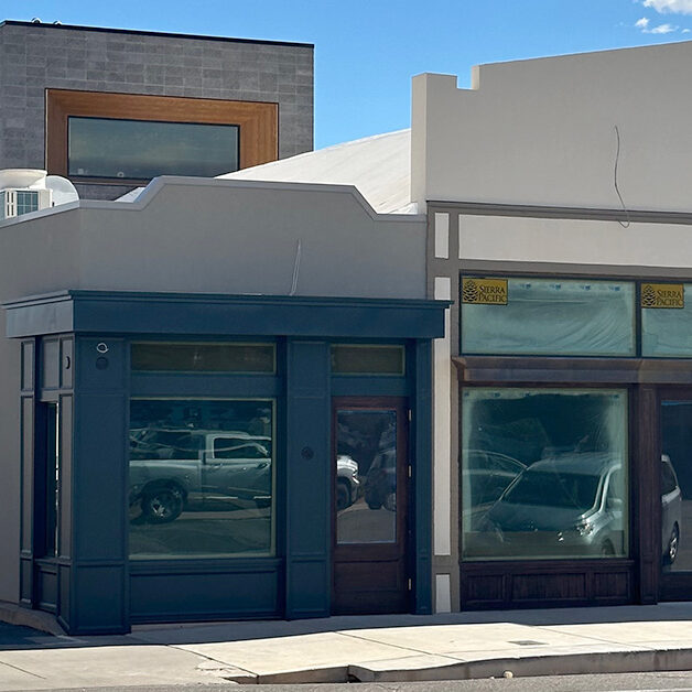 Nelson Mathis Mercantile building with metallic touches created by Coppertop Metals.